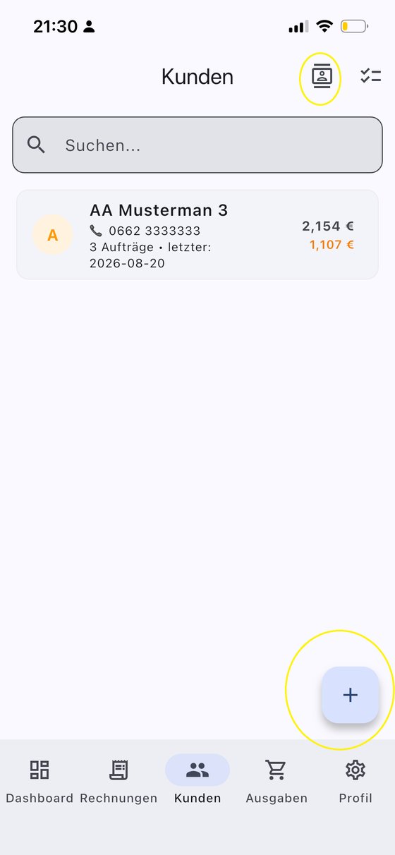 InvoYX Kundenliste