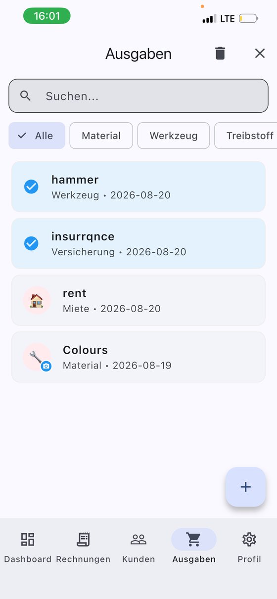 InvoYX Papierkorb Symbol löschen